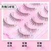 Pestañas Postizas Transparentes con Tallo Ligero, Color Suave, Aspecto Ligero, Estilo Manga, Efecto Natural Similar al Cabello, Rizador para Principiantes