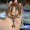 Pulsera de Sándalo DIY Pulsera de Doble Círculo a la Moda para Hombres y Mujeres Joyería Artística de Cuentas de Madera Varios Estilos