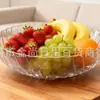 Prato de Frutas Quadrado com Pés em Forma de Pétala para Casa de Luxo Leve, Mesa de Centro Doméstica, Bandeja de Armazenamento de Lanches de Nozes, Prato de Frutas Giratório
