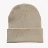 Nuevo Gorro de Punto Otoño e Invierno, Gorro de Punto Liso, Gorro de Lana Acrílica con Etiqueta Tejida, Gorro Frío Europeo y Americano, Se Puede Bordar, Venta al por Mayor Transfronteriza
