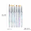 Pluma de fototerapia aurora para arte de uñas estilo japonés de alta calidad, pluma para pintura de colores, degradados y delineado, pincel profesional para salón de uñas