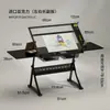Mesa de Pintura Ajustable de Vidrio Libro de Pintura Dibujo Artístico Mesa de Escritorio para Diseñador de Arte Mesa de Banco de Trabajo
