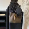 Bolsa Tote Transfronteiriça Estampa de Leopardo para Mulheres 2025 Outono Nova Alta Qualidade Retrô Nicho Ombro Único Axila