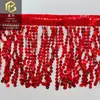 Suministro Listo 16cm Borla de Lentejuelas Accesorios de Vestuario Latino para Escenario Joyería DIY Accesorios de Encaje con Borlas y Lentejuelas