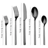 Chuangjing Mango Cuadrado Personalizable Acero Inoxidable 430 Vajilla de Mesa Más Vendida Vajilla Occidental Set de Cuchillo, Tenedor y Cuchara Práctico