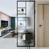 Pantalla de Acero Inoxidable Mampara de Cristal Sala de Estar Dormitorio Entrada Moderna Simple Decoración de Arte en Hierro Lujo Ligero Uso Doméstico