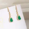 Nuevos pendientes de calabaza retro de estilo chino para mujer, pendientes de estilo nacional de alta calidad, diseño de nicho, pendientes con hebilla de oreja con temperamento para otoño e invierno.