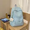 Mochila Simples Estilo Coreano para Alunos do Ensino Médio Masculino, Mochila Escolar de Grande Capacidade para Alunas do Ensino Fundamental, Bolsa para Notebook, Mochila de Viagem e para o Dia a Dia