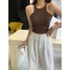 Cálido moxita 2206 roba-corazones chica caliente chaleco de motociclista con almohadilla en el pecho corte ajustado interior combinable ropa exterior tirantes en I para mujer
