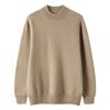 Suéter de cashmere Mountain Masculino 24 Outono e Inverno Novo Suéter de malha de meia gola alta engrossado de cor sólida Camisa de base de cashmere casual para negócios