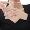 Anillo Hueco Simple Xuping Modelo Nuevo 2025 Elegante Piedra Artificial Estilo Ins Anillo Venta al por Mayor