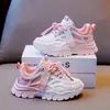 Zapatilla infantil 2024 nueva doble malla para niñas zapatos tipo papá para niños zapatillas de correr para estudiantes para niños medianos y grandes zapatos de moda infantil