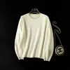 Suéter Cheio de Estrelas~Autossuficiente discreto resistente escovado lantejou brilhante solto gola redonda malha suéter feminino H092608