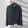 Chaquetas de Alta Gama para Hombres de Mediana Edad, Chaquetas de Primavera y Otoño, Camisas de Botón Finas para Negocios Casual sin Planchar, Ropa para Papá