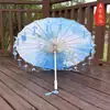 Guarda-chuva de Papel de Óleo Pétala Borla Clássico Meninas Dança Desempenho Adereços Dinastia Han Guarda-chuva de Fotografia Decoração Cheongsam Guarda-chuva Infantil