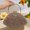 Bolso de mano de cena con flor de glicinia y diamantes transfronterizo, bolso de mano para banquetes, bolso de noche para vestido, bolso de fiesta europeo y americano, bolso de mano