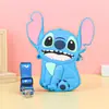 Bolso Bandolera de Silicona con Diseño de Dibujos Animados de Stitch para Niños, Lindo, Monedero Bandolera para Niños, Bolso Diario Versátil e Impermeable