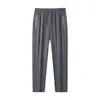 Nuevos pantalones rectos casuales de deporte para exteriores con estampado de seda de hielo para hombres y mujeres, transpirables, de secado rápido, ligeros, pantalones de verano de moda