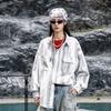 Jaqueta Camisa Masculina Outono 2025 Tamanho Grande Gola Lapela Tendência Solta Estilo Coreano Tie-Dye Casual Camisa Casal