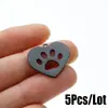 Novos Acessórios de Joias DIY de Comércio Exterior Pingente Simples Feito à Mão Coração Estampa de Patas de Cachorro Patas de Gato em Estoque