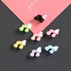 Mini Accesorios de Resina con Pegamento Cremoso de Nota Musical Alada de Colores Macaron para Arte de Uñas, Uñas Portátiles, Pendientes, Accesorios para el Cabello y Parches Adhesivos