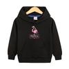 Sudadera con Capucha de Flamenco para Niñas Otoño Nueva Superior Coreano para Niños Abrigo Holgado Primavera y Otoño para Niños Pequeños y Medianos