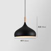 Lámpara de araña de estilo industrial con pantalla de color hierro y cubierta de olla de barbería, estilo minimalista moderno para tienda comercial