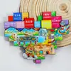[Serie Jiangsu] Pegatinas para refrigerador de la ciudad de Nanjing, Suzhou, Changzhou y Yangzhou. Recuerdos turísticos económicos de la Universidad de Nanjing.