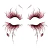 Pegatinas de Tatuaje Temporales Góticas Transfronterizas para Ojos con Sangre, Crean Fácilmente una Atmósfera Oscura y de Suspense, Tatuajes Temporales Geniales de Nicho
