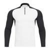Nueva Camiseta Deportiva de Manga Larga con Media Cremallera para Hombre Otoño e Invierno Casual Versátil Ropa Europea y Americana Correr Fitness Media Abierta