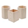 Portaplumas Blanco de Madera Maciza Caja de Almacenamiento para Pintar DIY Suministros de Oficina para Estudiantes de Madera Personalización