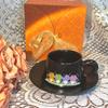 Estilo Pastoral Sentido Avanzado Cerámica Taza de Café Platillo Traje Estilo Sentido Avanzado Taza de Té de la Tarde Taza de Agua para el Hogar Base
