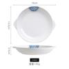 Vajilla de melamina Ruoxuan Flor de Dunhuang Blanca Plato para comida rápida china Plato para aperitivos Plato para plato frío Plato para pescado Plato para aperitivos etc.