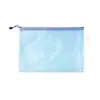 Bolsa para Documentos Engrosada, Bolsa Transparente de Malla con Cremallera, Bolsa de Almacenamiento de Gran Capacidad A4 para Exámenes, Portaboletos, Papelería para Estudiantes, Impermeable