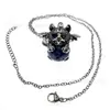Temu Producto Nuevo Más Vendido Colgante de Tigre Pequeño Heterocromático Tendencia Colgante de Piedra Natural Cristal Ágata Piedra Collar Colgante