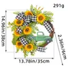 Guirlanda de Decoração para o Festival das Abelhas de Primavera 520 2026 Venda Quente Transfronteiriça Girassol Guirlanda para Carro Pendente de Porta Decoração de Cerca