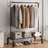 Perchero de Pie para Dormitorio Perchero para Ropa Hogareño Lujo Ligero Perchero Multifuncional Vertical Sencillo Tendedero Vertical