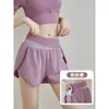 Pantalones Cortos de Fitness para Mujer con Cintura de Bloques de Color Nuevos 2026, Anti-Exposición, Secado Rápido, Transpirables, Pantalones Deportivos para Yoga, Running, Entrenamiento