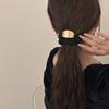 Moda oro negro ~ minimalista exquisito sujetador de pelo liga pelo parte trasera cabeza recogido Corea del Sur accesorios para el cabello tocado anillo para el cabello anillo salchicha
