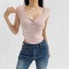 Camiseta Sin Mangas Moldeadora de Cuerpo Sexy 'Pure Desire' para Mujer, Chica Dulce y Picante, Corte Ajustado, Top Base Versátil para Vestir por Encima
