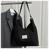 Versão Coreana Outono e Inverno Novo 2025 Versão Coreana Veludo de Camurça Nova Moda Simples Casual Grande Capacidade Bolsa Transversal Tote Feminina