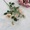 Flor artificial rosa Yafei conjunto suave para el hogar simple fresco decoración de tienda flor de boda flor de seda al por mayor flor artificial