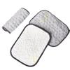 Paño de Lavavajillas Engrosado de Doble Capa No Grasoso, Estropajo, Paño de Limpieza Absorbente, Gasa de Algodón de Seda Plateada, Herramienta para Lavar Platos y Fregar Ollas