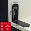 Suporte de Ângulo em Aço Inoxidável Preto 90 Graus Suporte de Ângulo de Ferro para Fixação em Ângulo Reto Peça de Conexão para Placa de Móveis de Ferro Angular em L