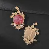 Nuevo Broche de Espejo de Flor de Osmanthus Hecho a Mano Chino Acabado DIY Estilo Chino Accesorio para Solapa Hanfu Qipao En Stock Al Por Mayor