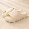 Pantuflas de suela gruesa para mujer, nuevas verano 2026, antideslizantes, de suela suave, para interiores y exteriores, sandalias de una tira, sandalias de playa cómodas para mujer