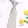 Corbata de negocios de cuero de 8 cm a rayas en stock corbata de poliéster para hombre jacquard negocios corbata vintage fabricantes suministro