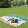 Esterilla de playa transfronteriza de secado rápido, repelente al agua y a prueba de humedad, esterilla de picnic para exteriores, manta de camping