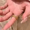 Pendientes de Anillo Abierto con Perlas y Diamantes Estilo Retro Francés de Lujo Ligero Exquisito Diseño Conjunto de Temperamento