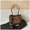 Bolsa de Axila Melaleuca Retro Luxo Leve Feminina Nova Grande Capacidade Estilo Preguiçoso Deslocamento Diário Bolsa Tote de Ombro Único Tendência